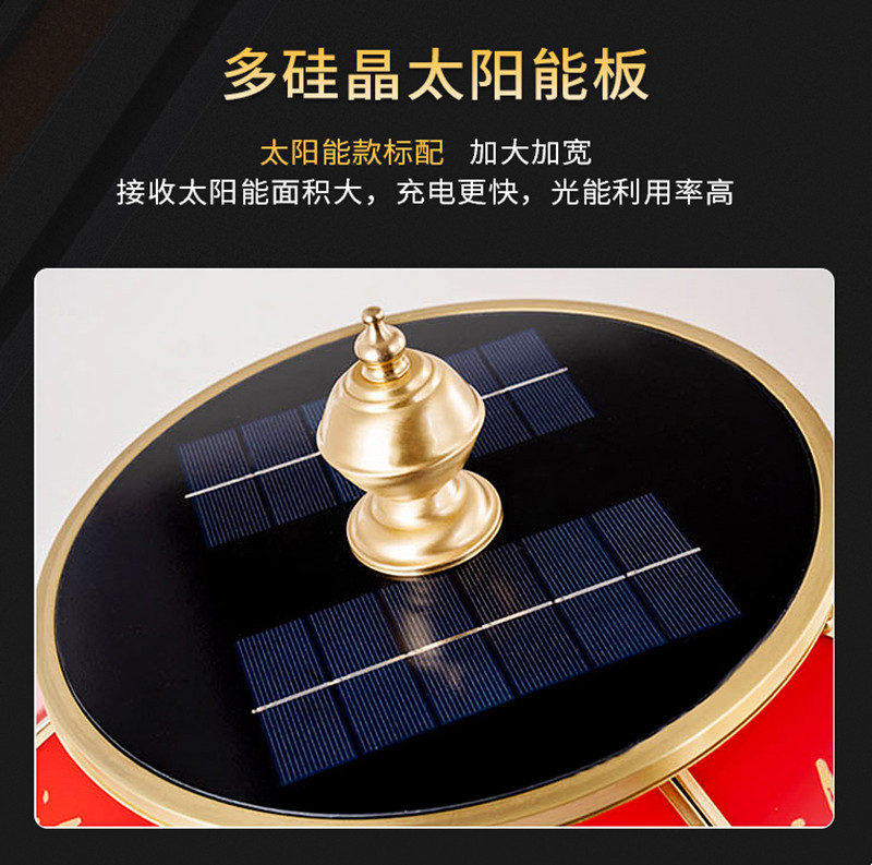 多硅晶太阳能板，接收太阳能面积大，充电快，光能利用率高