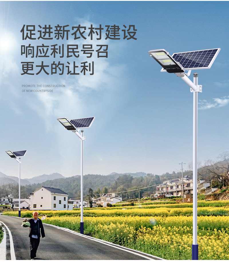 促进新农村太阳能路灯